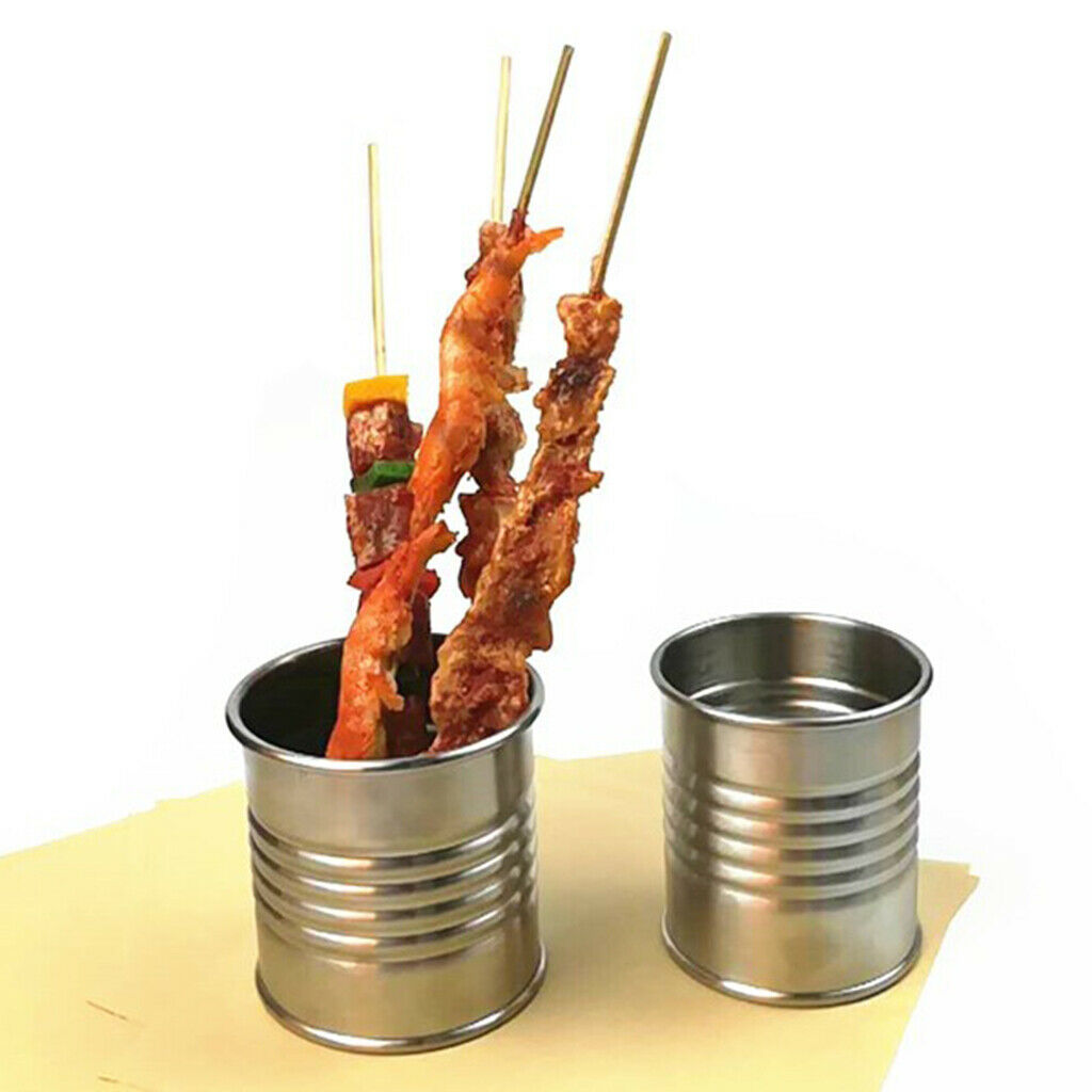 Mini Stainless Steel Metal Bucket Icing Snacks French Fries Tin Pails Small