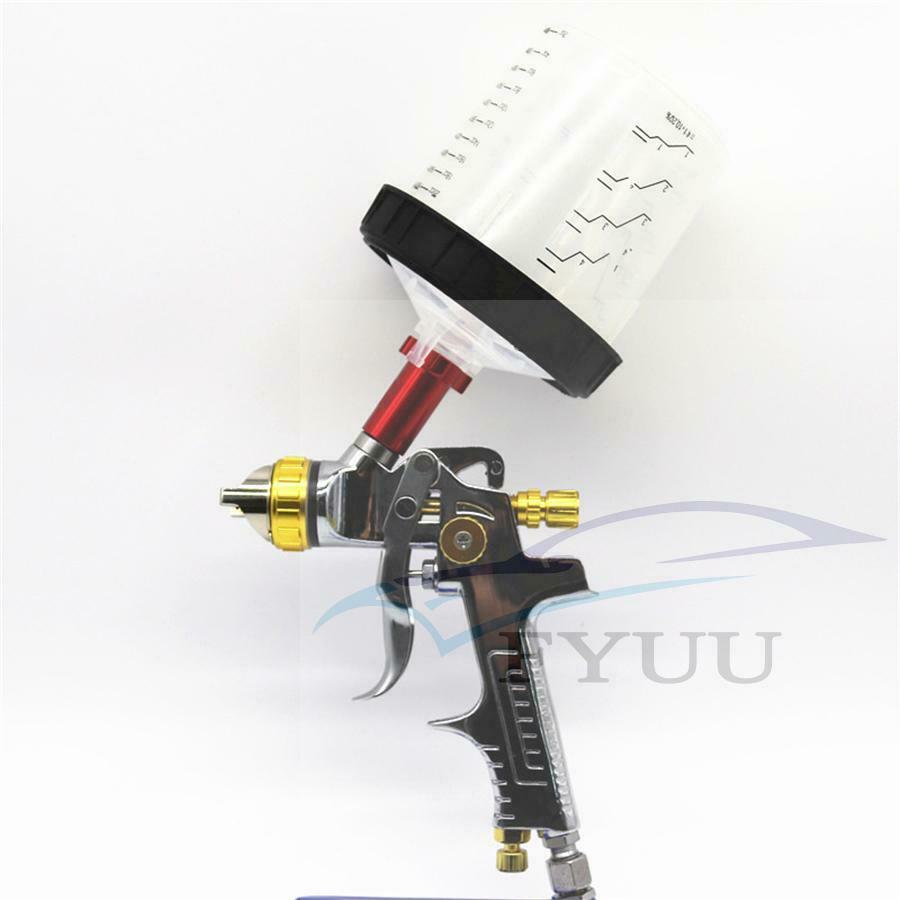 1.7mm Digital Air Pressure Regulator PSI Ba Kpa KG/CM² Spray Gun Tool +Cup 600ml