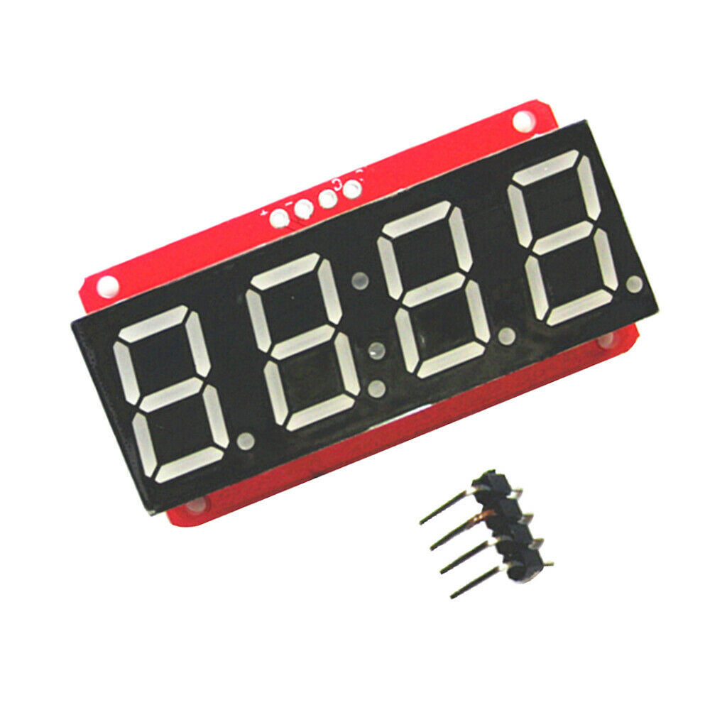 4 Digit 7-Segment 0.56" LED Display Module HT16K33 I2C For   ,Pack Of 6
