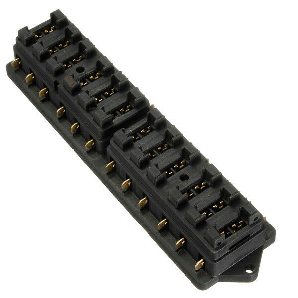 12V Circuit 12Way Standard ATO ATC Blade Block Fuse Box Holder For Car Truck Van