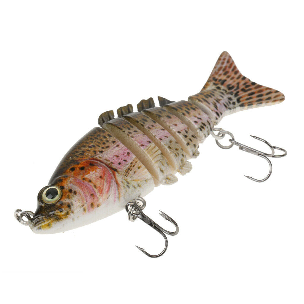 3.5" Multi Jointed Bass Pike Fishing Hard Lure Swimbait Minnow LIFE-LIKE