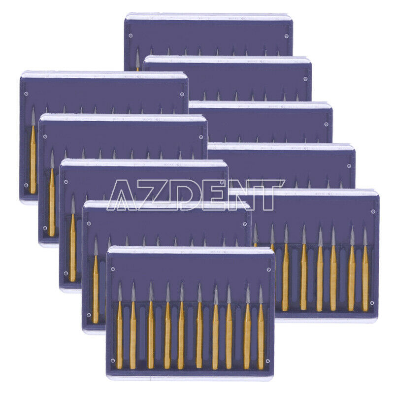 10x Dental FG7901 Burs Drills Tungsten Carbide High Speed AZDENT
