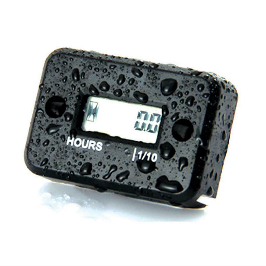 Boat Motorcycle ATV Tach Hour Meter Tachometer Waterproof Small Engine Spark