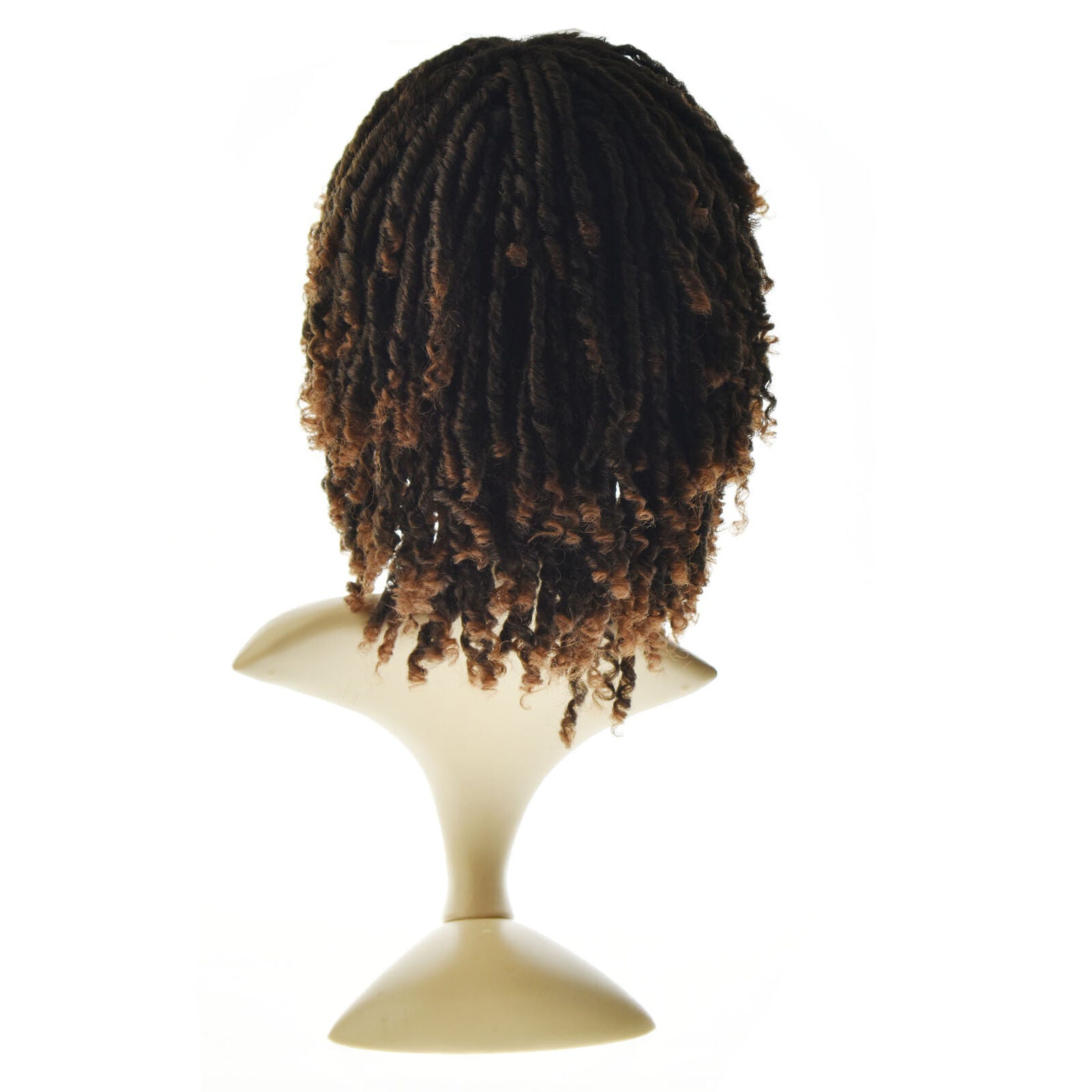 Dreadlock Wig Short Twist Wigs for Black Women and Men Afro Curly Synthetic Wig