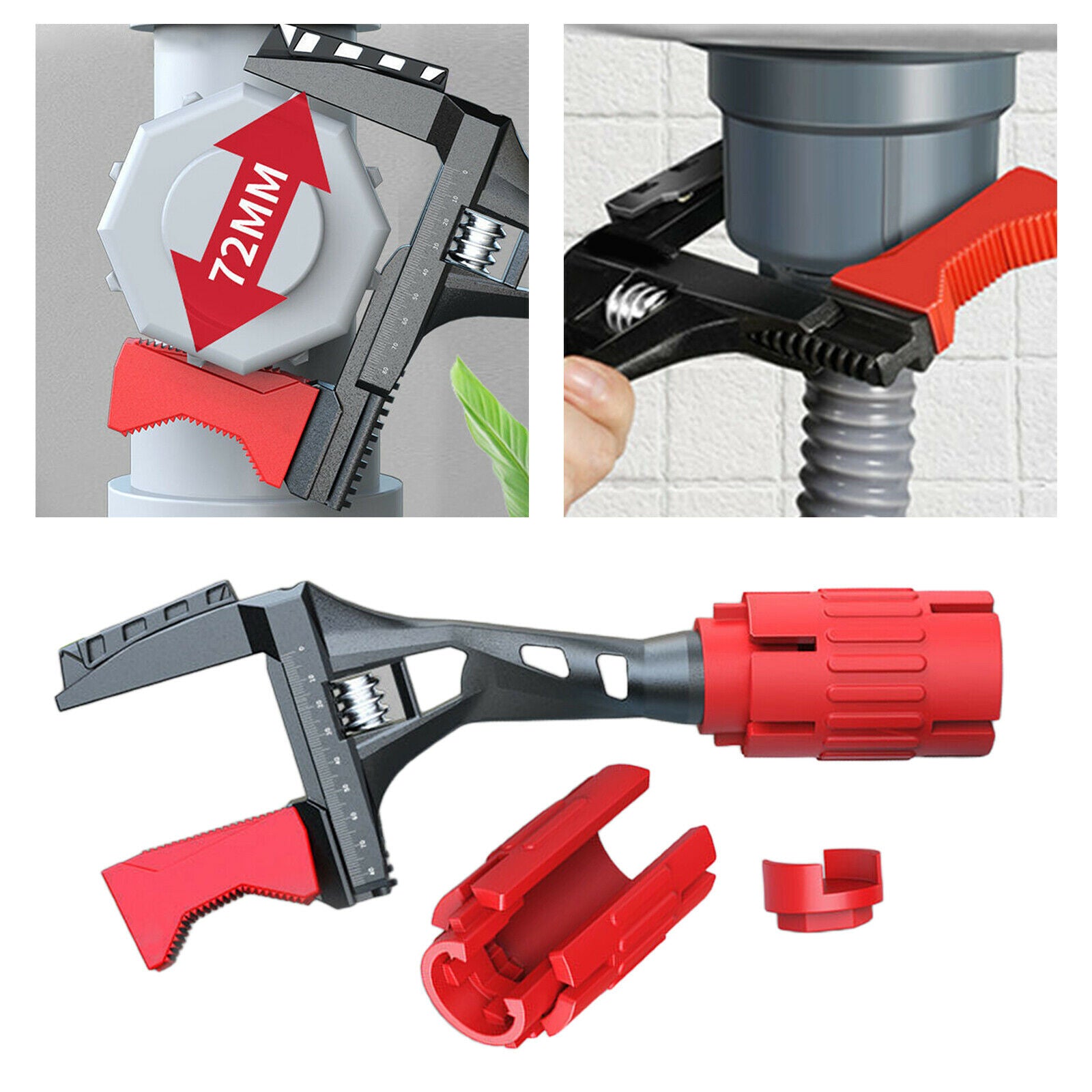 Multifunctional Sink Wrench Water Pipe Wrench 24 in 1 Spanner Faucet Tool