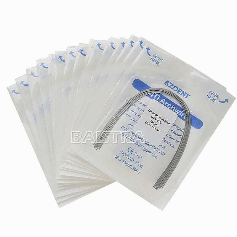 50 X Dental Orthodontic Heat Thermal Activated Rectangular Wires 14*25Upper