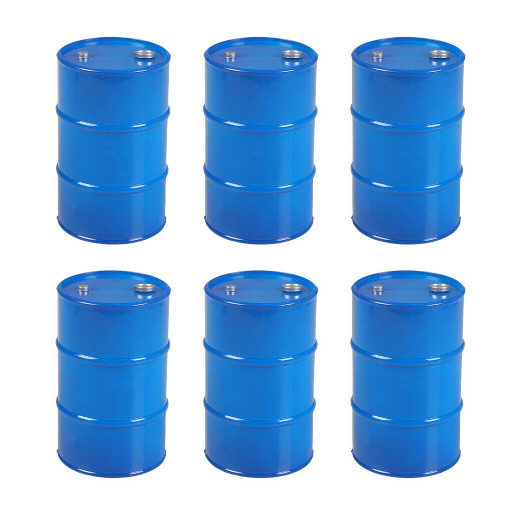 6Pcs RC Car Oil Drum for 1:10 Axial SCX10 CC01 D90 TF2 Rock Crawler Accs