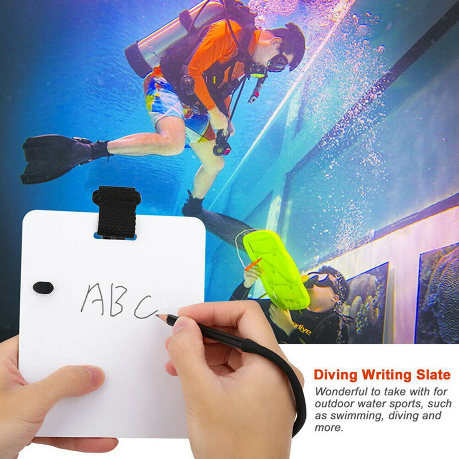 Underwater Writing Slates Board Wordpad for Water Sports Diving Equipment