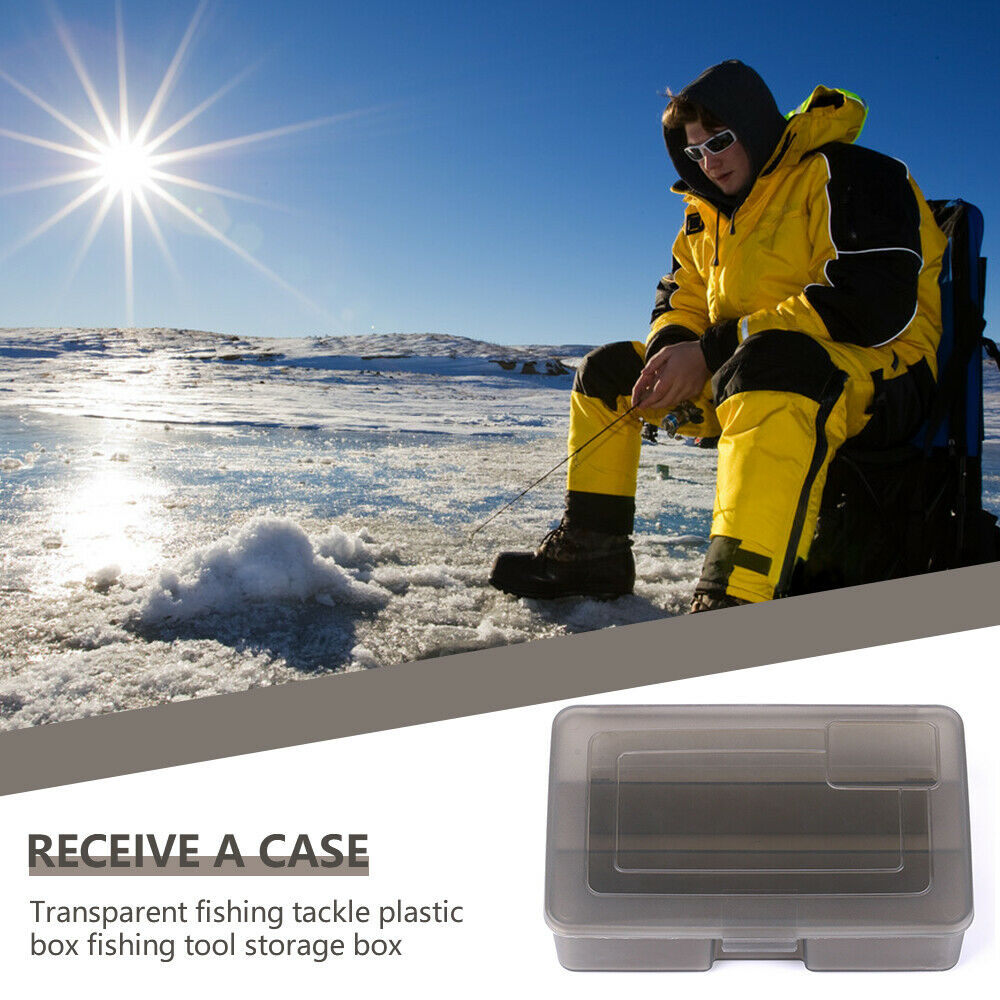 Tackle Box 3 Grids Fishing Lures Storage Case Fishing Tackle Container LIN