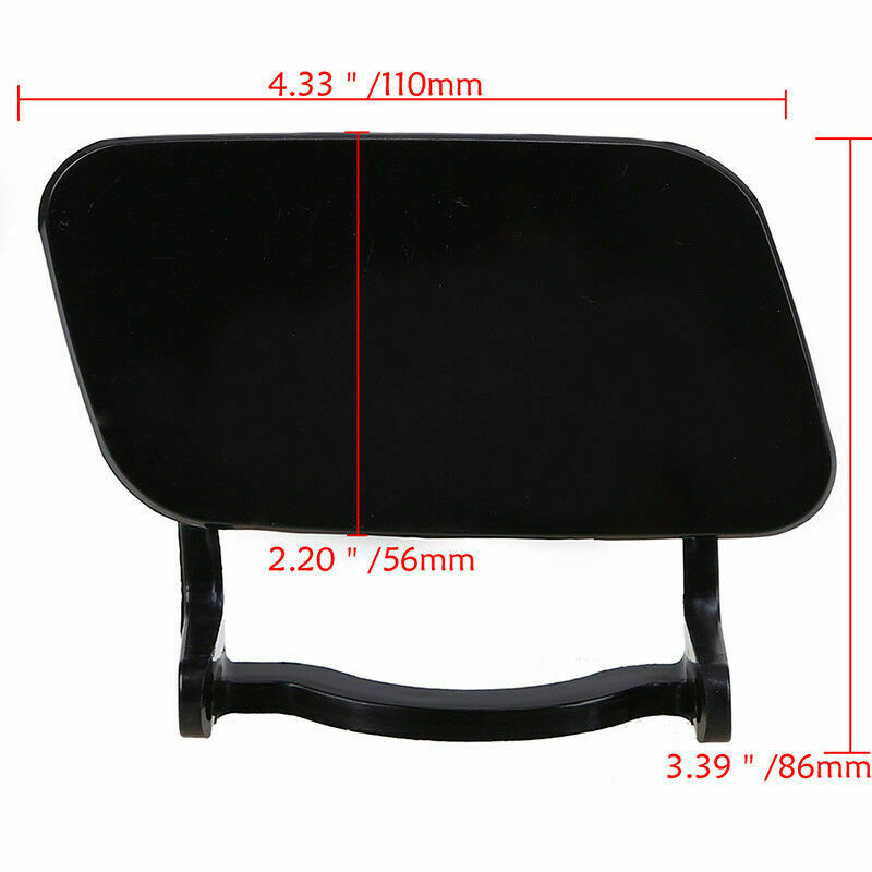 Right Side Front Bumper Headlight Washer Cap Cover For Audi A4 B8 09-2012 Black