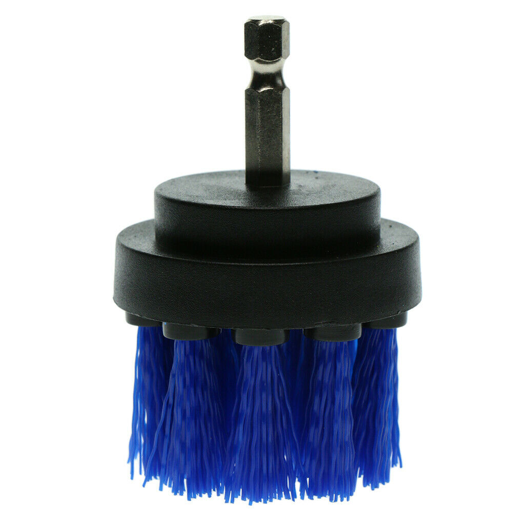1xBlue Drill Cleaning Brush Power Scrubber Stiff Scrub Brush