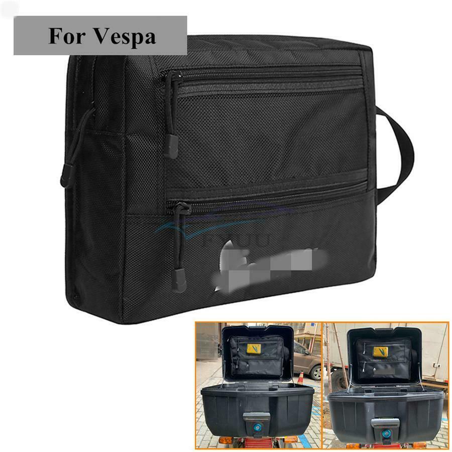 1 Piece Nylon Black Motorcycle Rear Seat Box Tool Storage Bag For Vespa Models