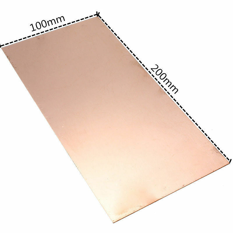 0.5 x 200 x 100MM 99.9% Pure Copper Cu Metal Sheet Foil