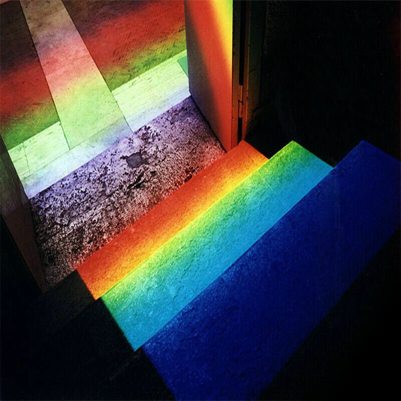 1 x 5cm Rainbow Optical Glass Triple Triangular Prism Spectrum Light Physics Tea