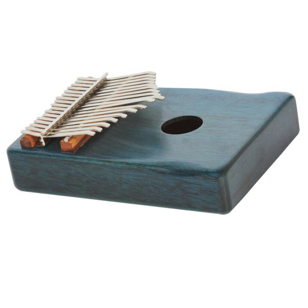 Portable Solid Mahogany 17 Key Kalimba Mbira with Bag African Musical Instrument