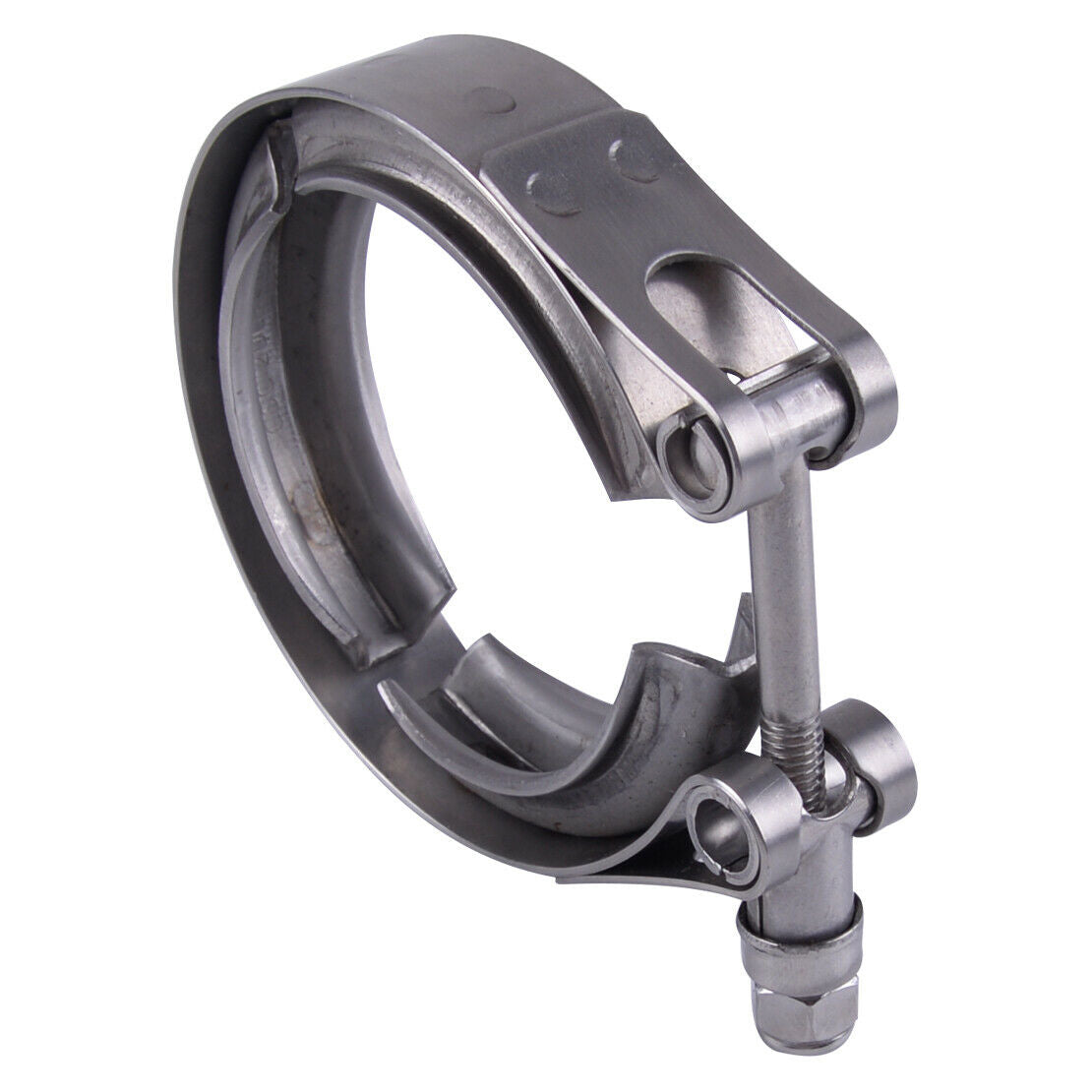 Universal 2" Steel 304 V-Band Flange Clamp fit for Turbo Exhaust Pipes New as