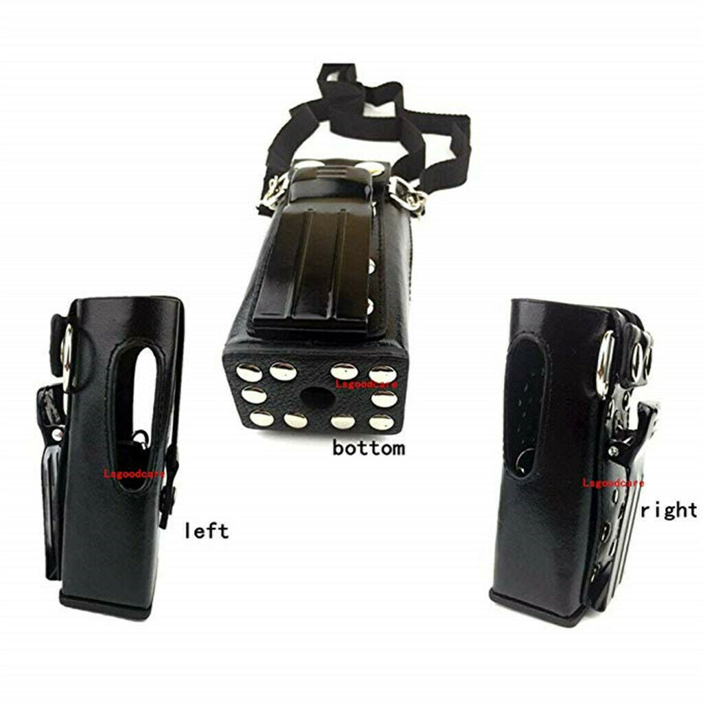 Hard   PU   Leather   Carrying   Holder   Case   Shoulder   Strap   for   Two
