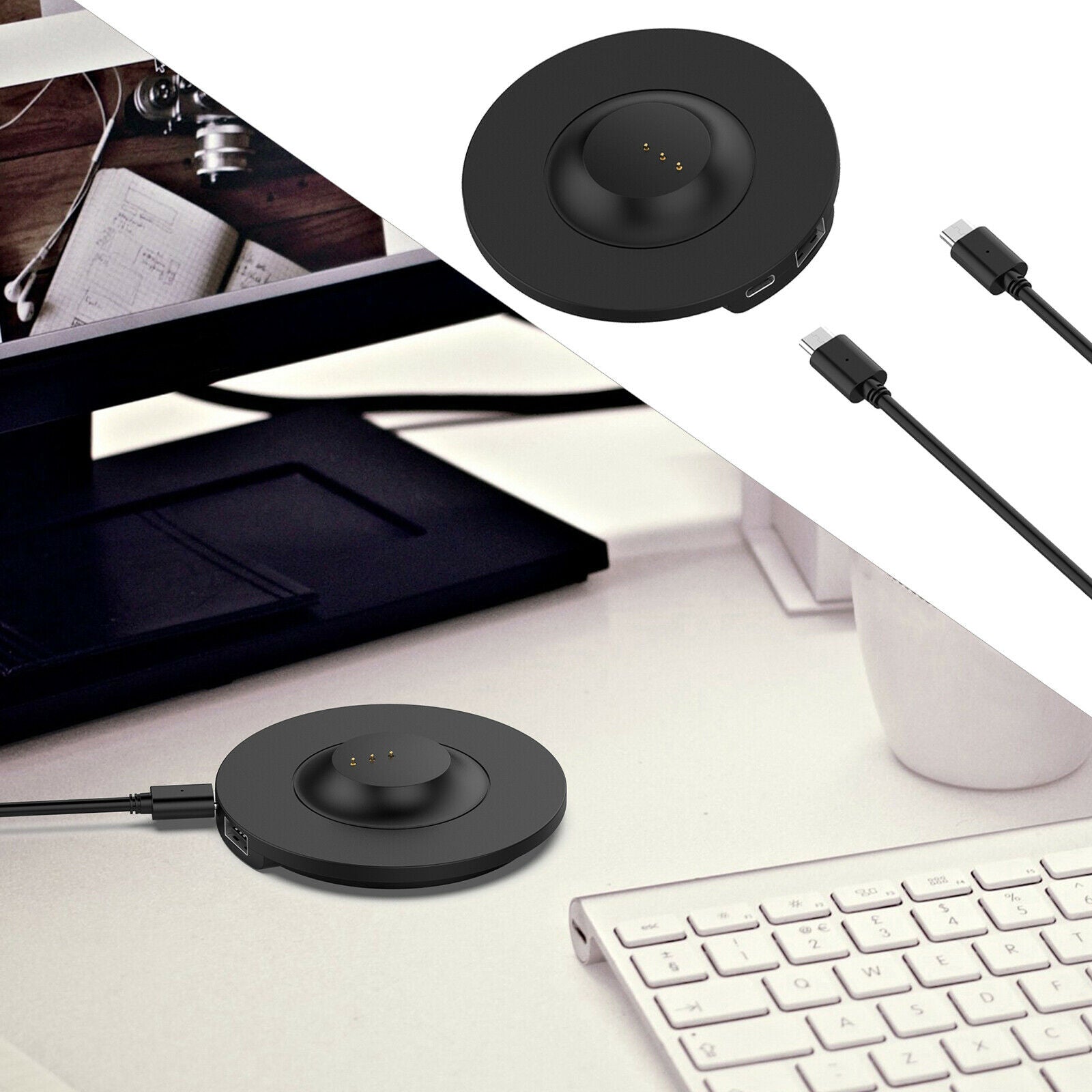 Charger Dock for   / Revolve+ USB Desktop Stand Cradle