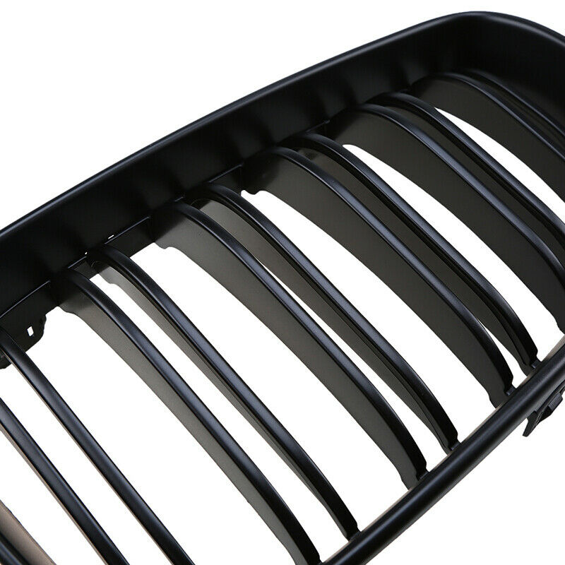 2x For BMW E81/E82/E87/E88 1-Series 2007-13 Front Kidney Grille Double Line Hood