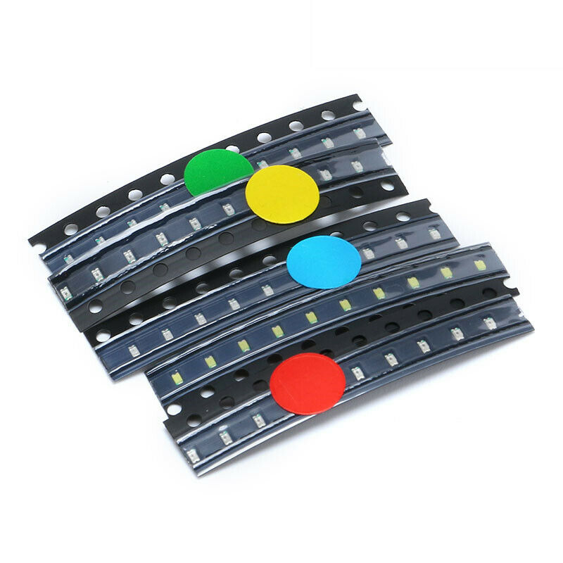 50pcs SMD 1206 LED common components red blue green yellow white Individual LEDS
