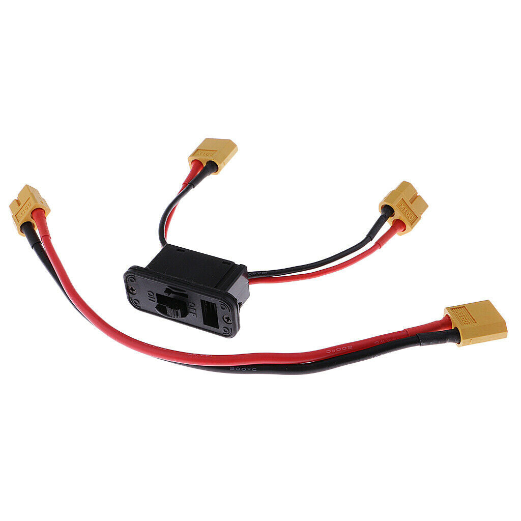 Axial XT60 Plug Connector On Off Switch With Extend Wire Cable For RC Drone