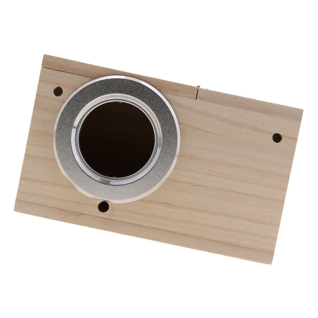4Pc Wooden Budgie Nest Nesting Box & Perch For Cage Aviary With Opening Top