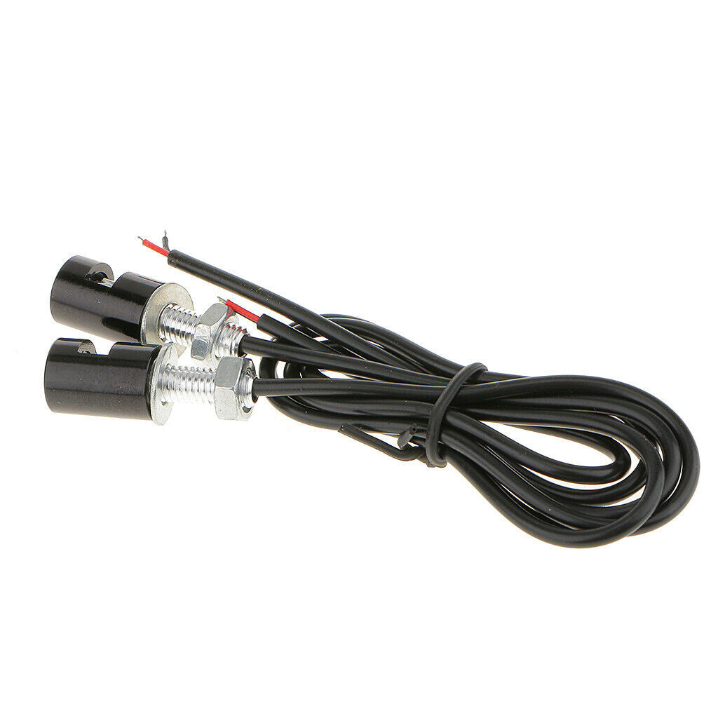 2xWaterproof 12V LED SMD Motorcycle Car License Plate Stud Screw Lamp Light