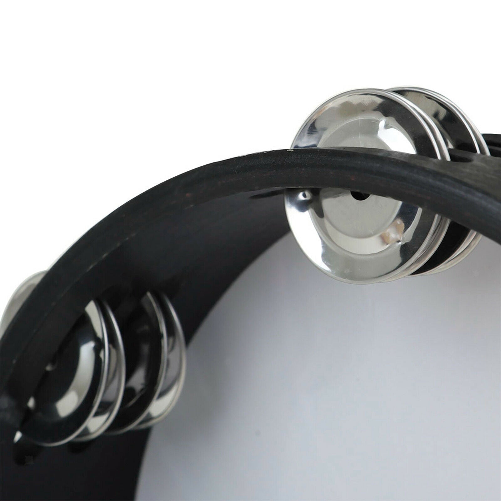8 Inch Tambourine Double Row Jingle Tambourine Hand Bell Hand Drum Wood