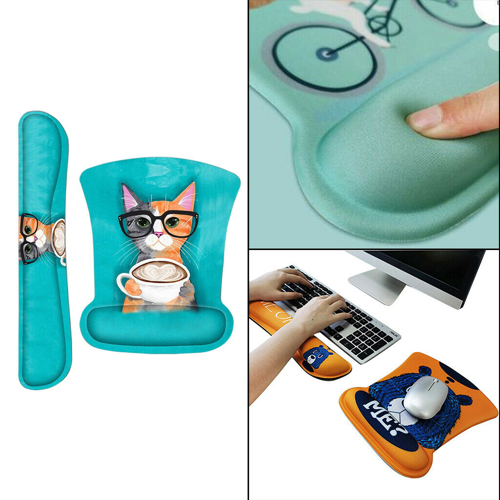 Mouse Mat Soft Memory Foam Computer Games Mouse Mice Pad For Computer Office