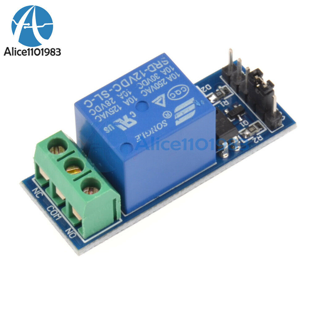 10PCS 12V 1-Channel Relay One Module Optocouple Board Shield For PIC AVR Arduino