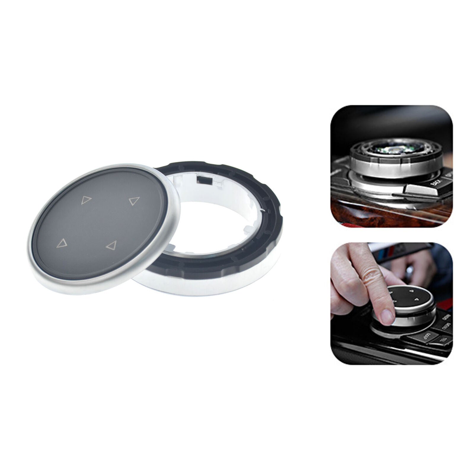 Car Big Multi Media Knob Button Cover Trim Black for BMW F10 F20 F30 iDrive New