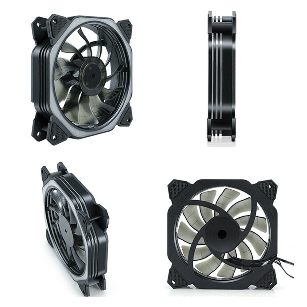 Cube Fan Computer Power Supply Fan Aurora Lamp Chassis 12v Power Multi-Colours!