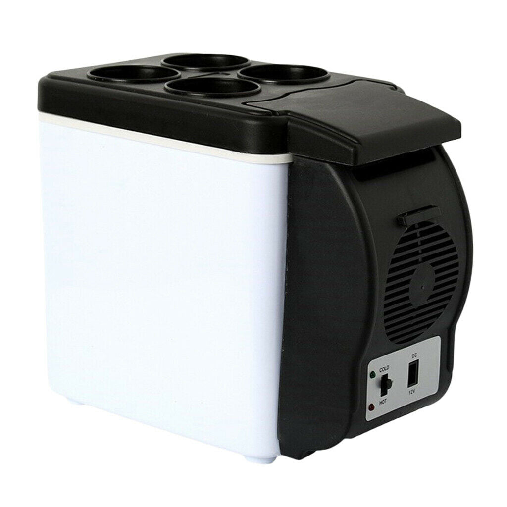 Mini Car Fridge Freezer Cooler 6L 9 Can for Travel Camping Truck Yacht Boat