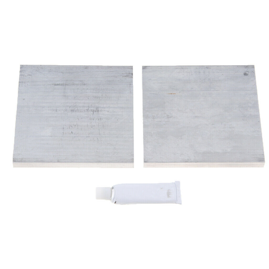 2 Pack Aluminum Heat Sink 80*7*80MM Cooling Heatsink for CPU RAM LED Light