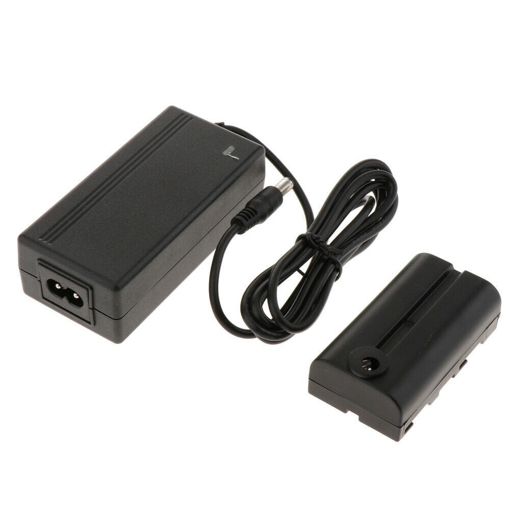 For Sony NP-F970 F750 F550 Dummy Battery Pack & AC-E6 AC Power Adapter Kit .
