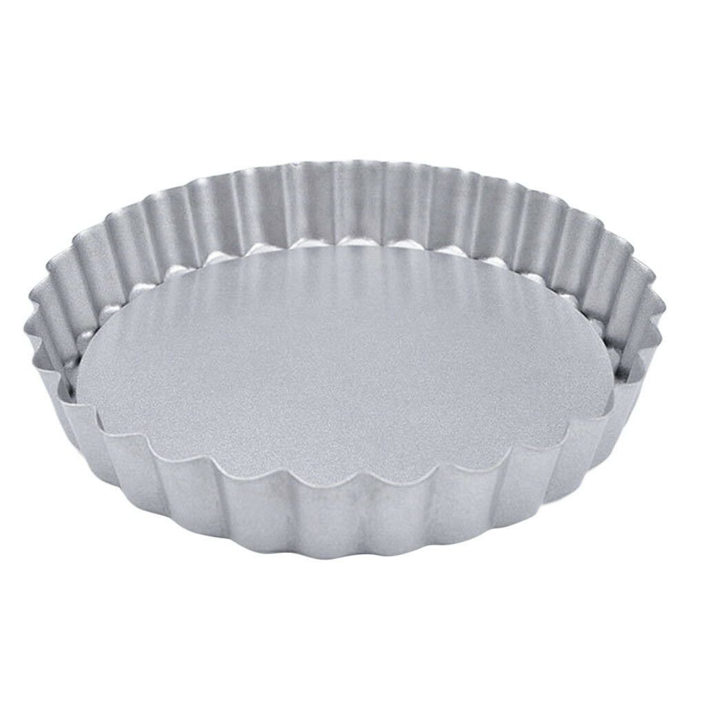High Carbon Steel 4 inch Tin Quiche Tartlet Tart Pastries Mini Custard Pans