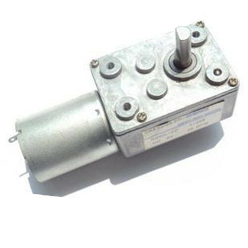 JSX-370 DC 12V 24RPM Gear Box Drive Shaft 8300RPM Rotary Speed Geared Motor
