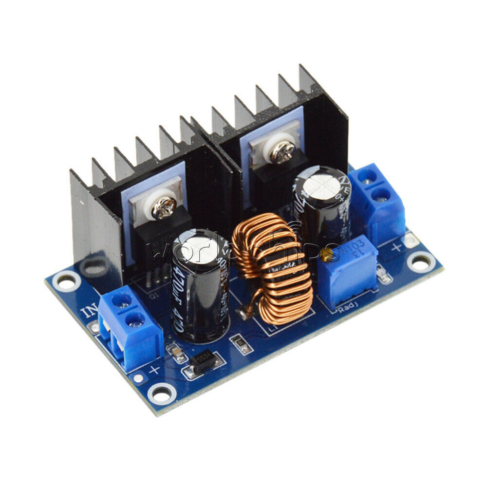 XL4016 8A PWM DC-DC Buck Step Down Adjustable Converter 4V-38v to 3V 9V 12V 24V