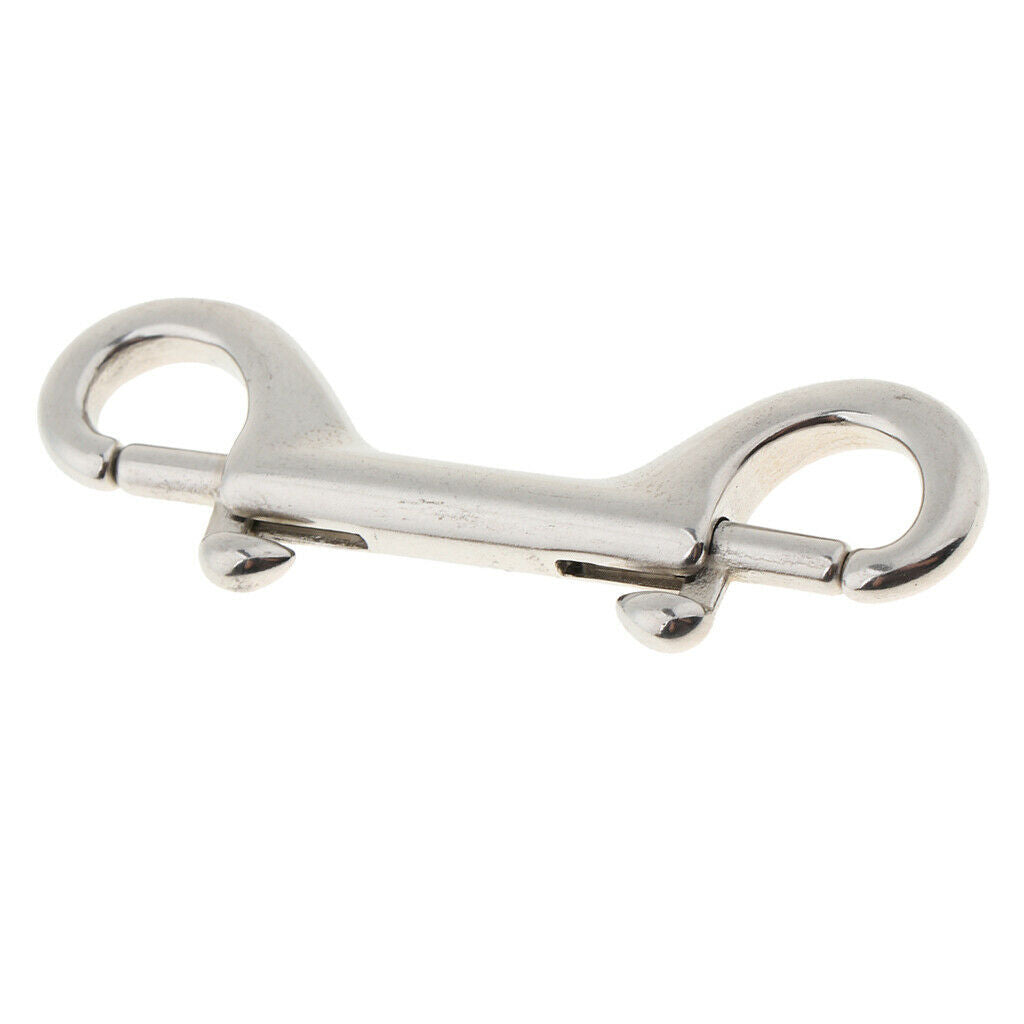 Stainless Steel Snap Hook Key Holder Brass Clip Keychain Spring Buckle