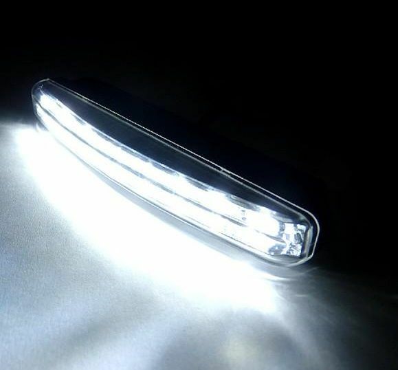 2 Pcs 8 LED Euro Daytime Running Light DRL Daylight Fog Lamp Day Lights