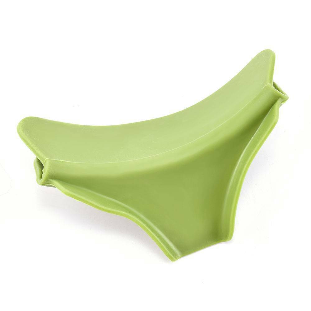 Anti-spill Home Kitchen Funnel Silicone Slip On Pour Spout Pots Pans Utensil