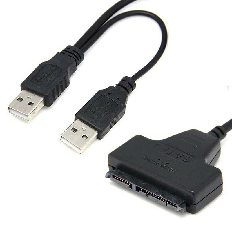 USB 2.0 to SATA Serial ATA Adapter Cable For 2.5" HDD SSD Laptop Hard Dri.l8