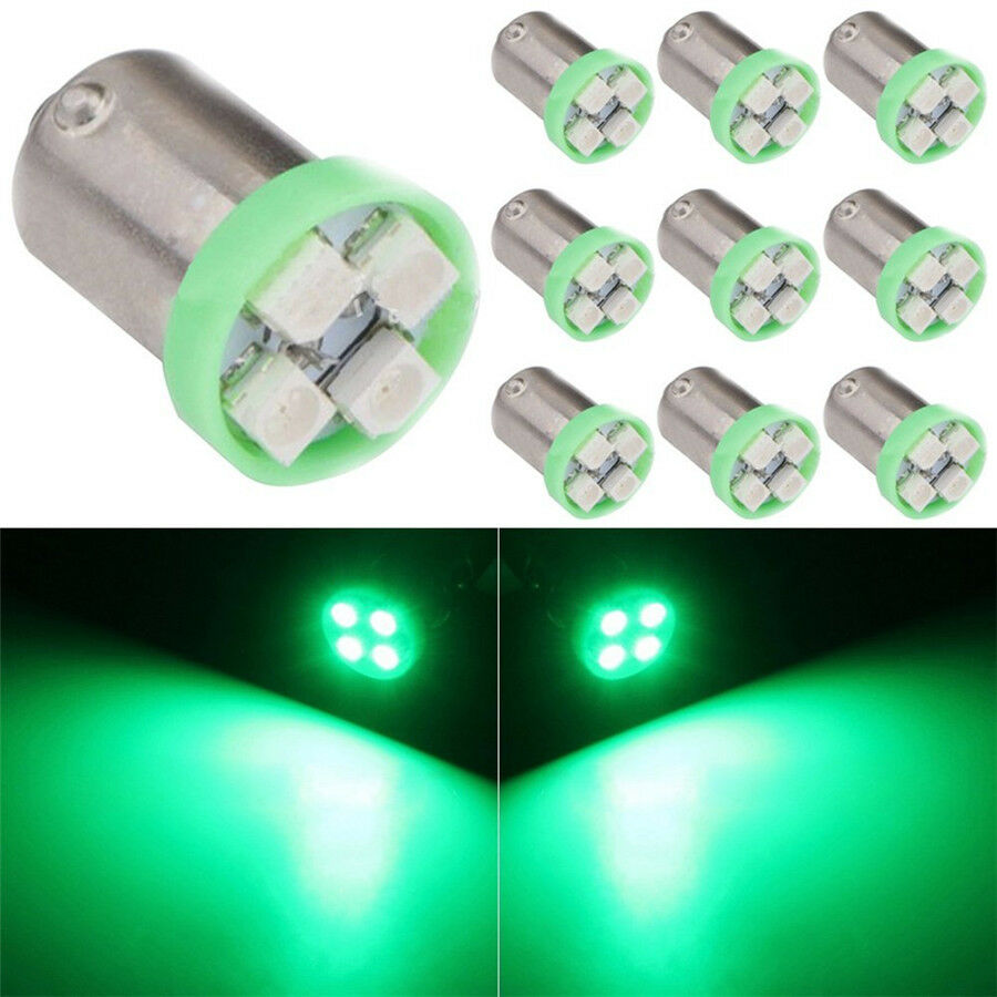 100pc BA9S T4W 1210-4SMD LED Light for Car Dome Map Light Turn Signal Dash Light