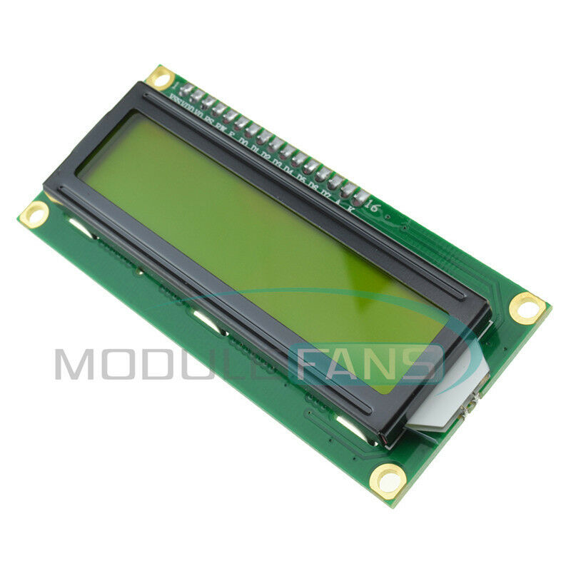 10PCS IIC/I2C/TWI/SPI Serial Interface1602 16X2 LCD Module Display Yellow MF