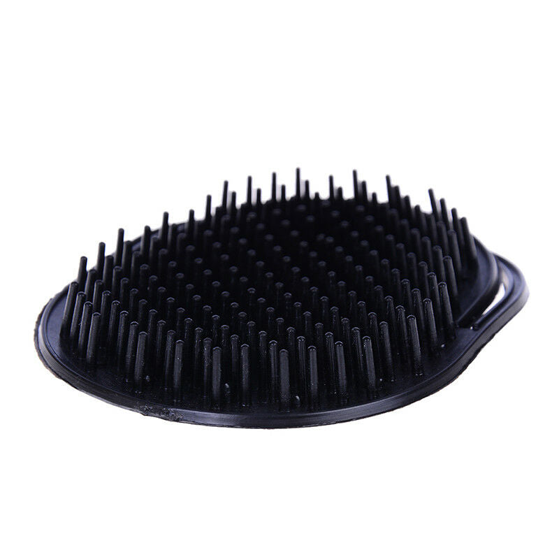 girls black plastic shampoo washing hair massager comb scalp shower brush.l8