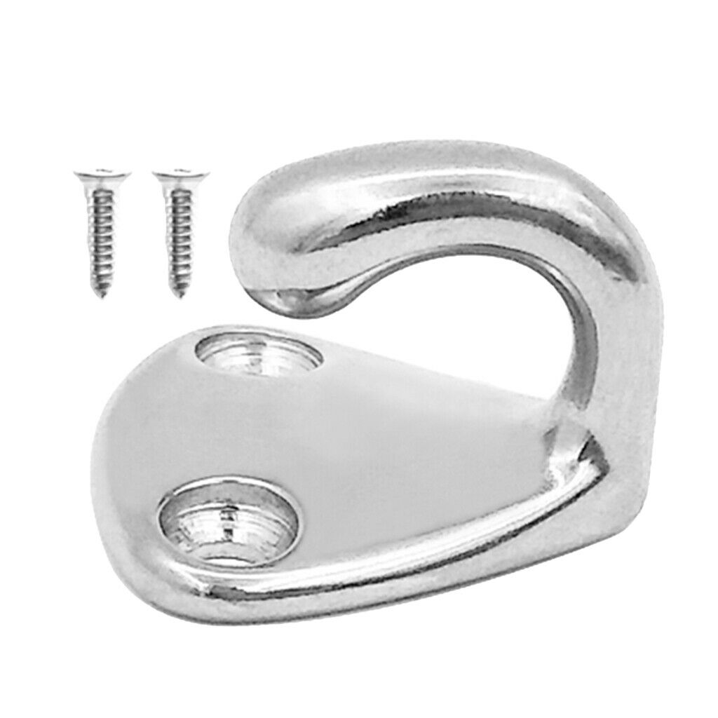 Large Hat Coat Hooks Wall Door Double Hanger Clothes Bathroom Robe Peg Holder