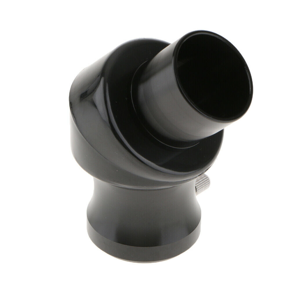 Metal 1.25 "45 Degree Diagonal Mirror Adapter For Telescope Eyepiece Black