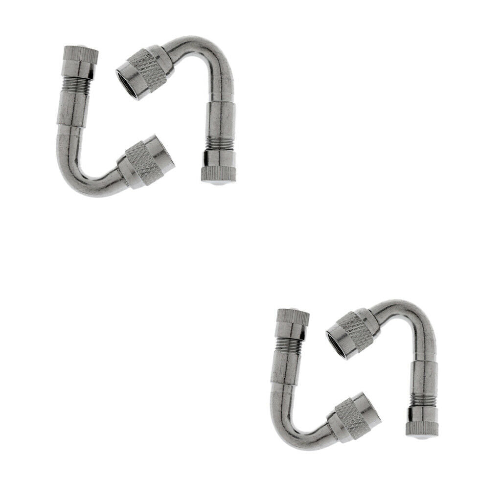 4 Pieces Car Bike Air Tire Tyre Valve Extension Stems Extender 45 Degree