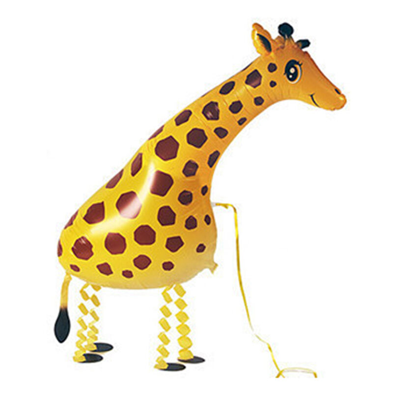 Huge Walking Pet Giraffe Mylar Balloon Zoo Jungle Party Decoration Supplie.l8