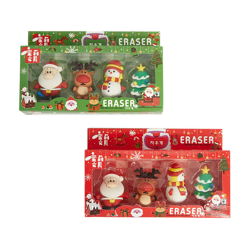 Christmas Child's Gifts Santa Claus Shape Eraser Cartoon Shape Eraser Station JD